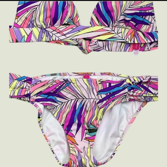 Victoria Secrets Multi color bikini,  top and bottom - Picture 3 of 7